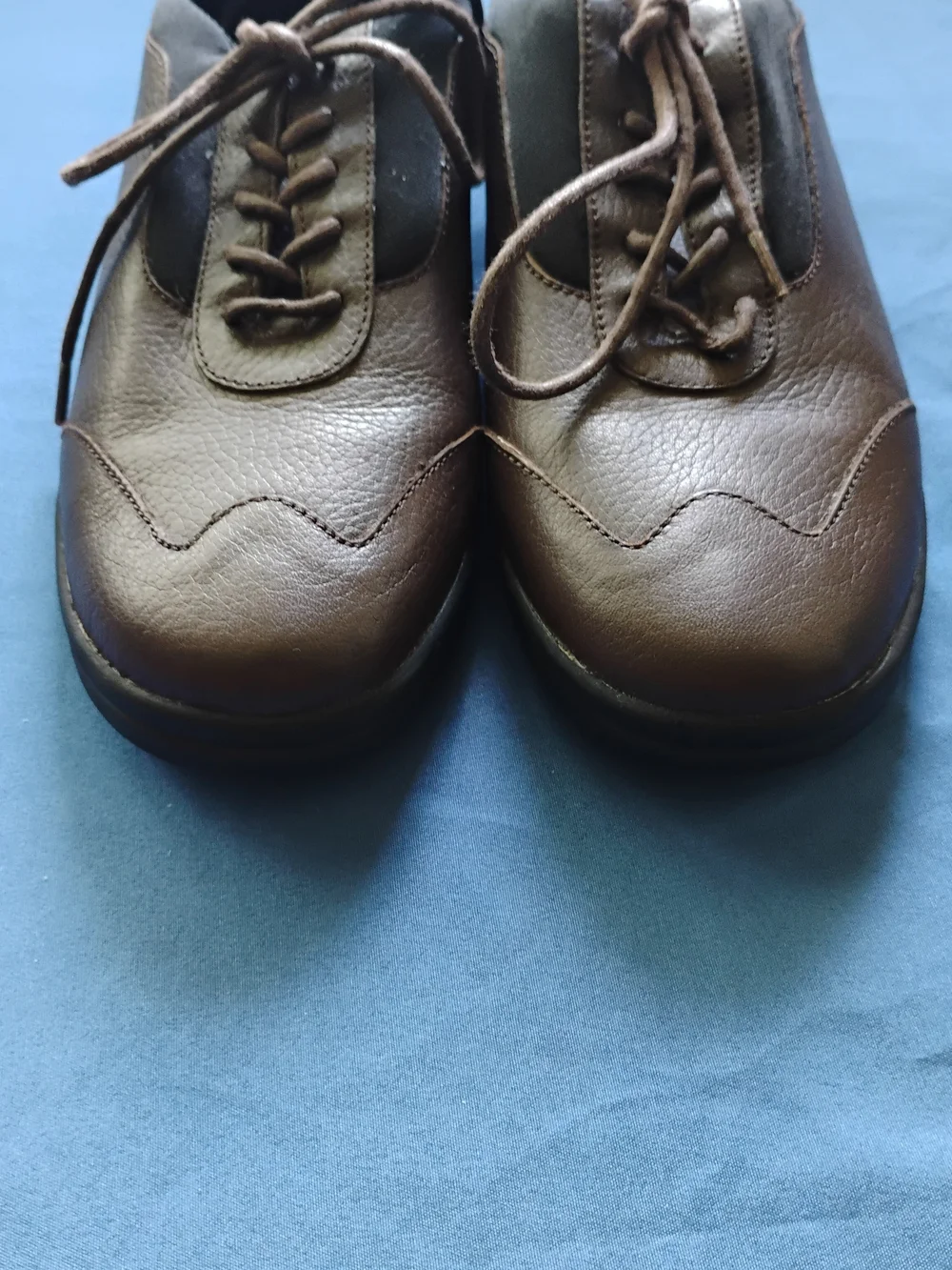 Duckhead Lace Up Shoes Wm Sz 9.5M Brown Faux Leather Cushioned #189202 EUC